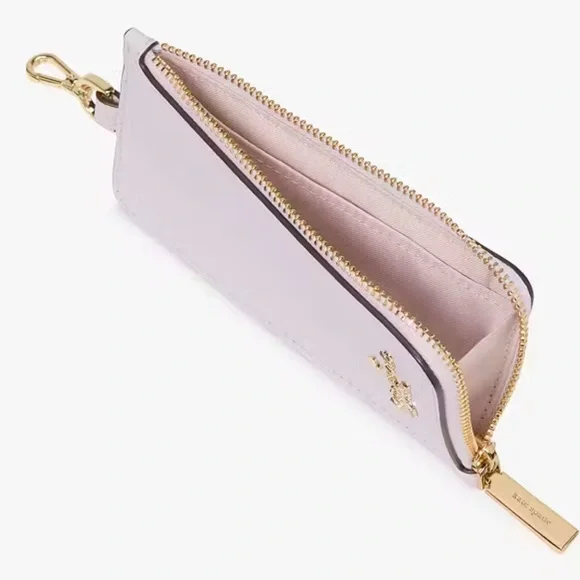 Kate Spade Madison Card Case Lanyard Pale Amethyst NWT - Picture 2 of 16